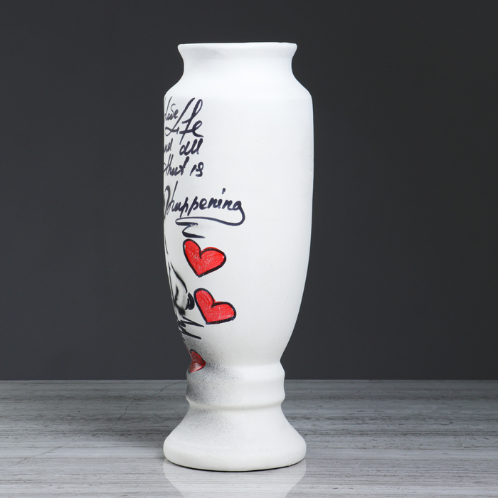 Ваза настольная, Вента, оформление собака