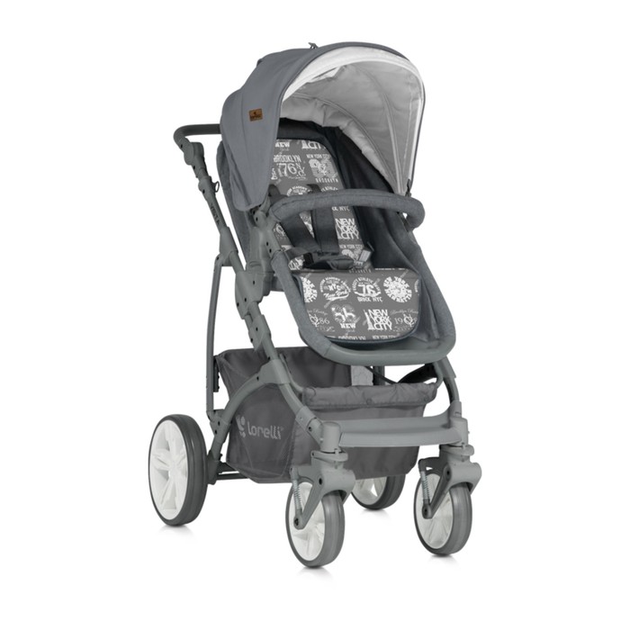 Коляска-трансформер Lorelli Vista с накидкой на ножки /Серый /Grey 1843