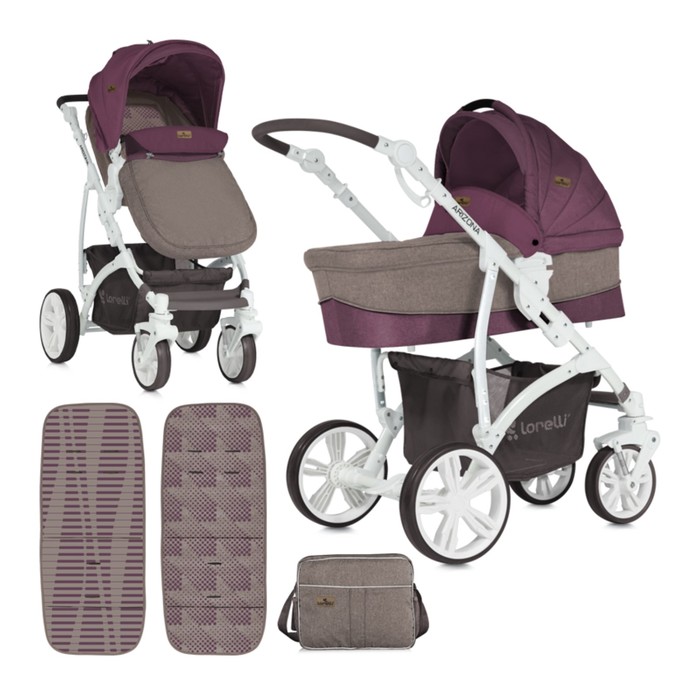Коляска-трансформер Lorelli Arizona 2 в 1 /Бежево-красный /Beige&Red 1839