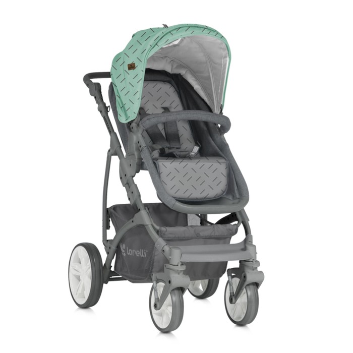 Коляска-трансформер Lorelli Arizona 2 в 1 /Зелёно-серый /Green&Grey 1841