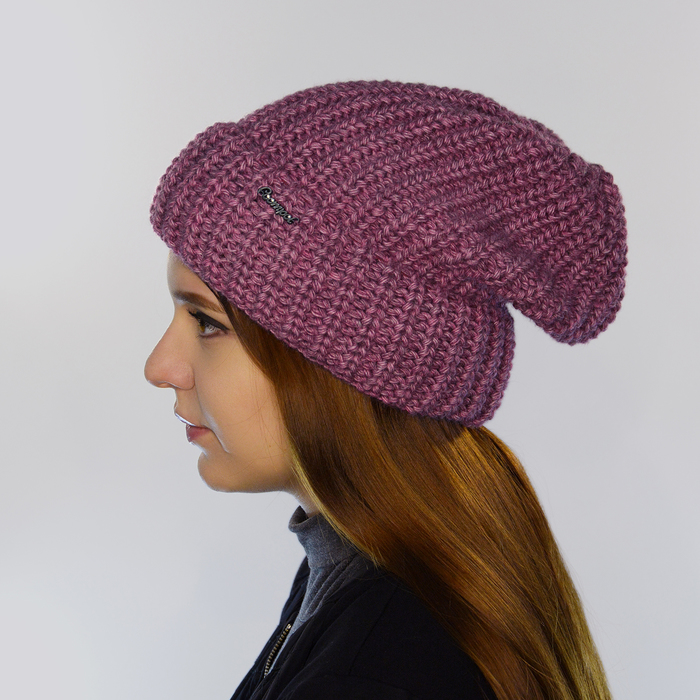 Шапка женская "ЭДЕЛЬ" 826465 цвет розовый меланж, р-р 56-58
