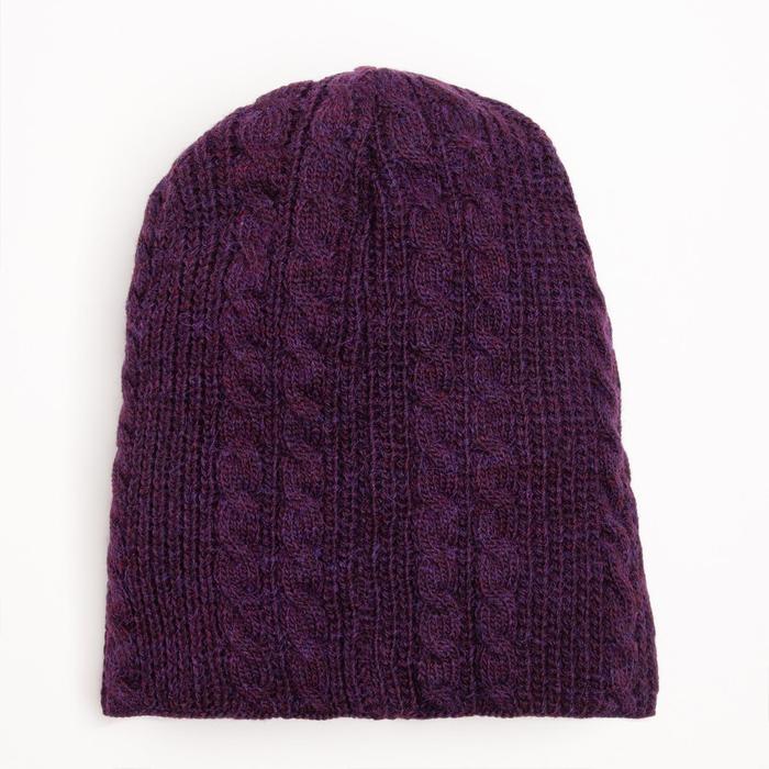 Шапка женская "БУШ" 825219 цвет бордовый, р-р 56-58