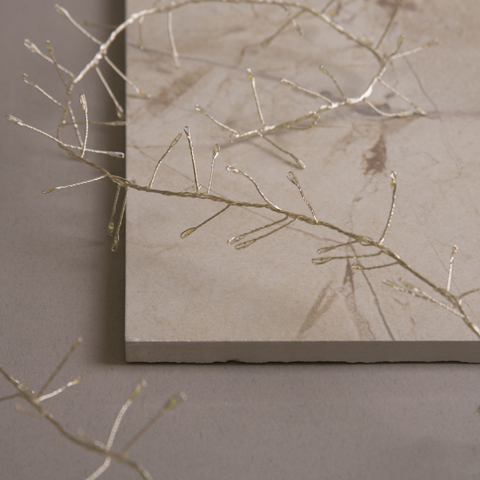 НИТЬ уличная, мишура роса, Д:2 м, Н.С. LED-200-4.5В, контр. 8 р., МУЛЬТИ