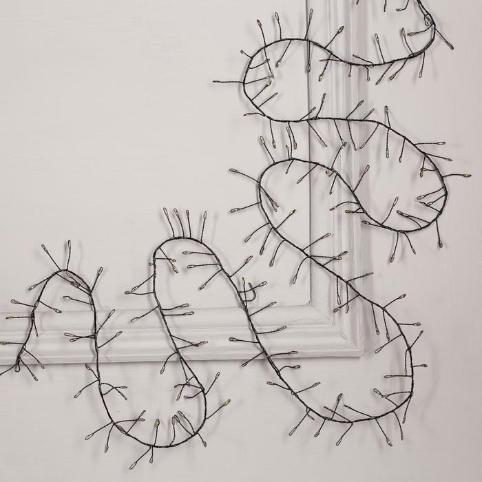 НИТЬ уличная, мишура роса, Д:2 м, Н.Т. LED-200-4.5В, контр. 8 р., МУЛЬТИ