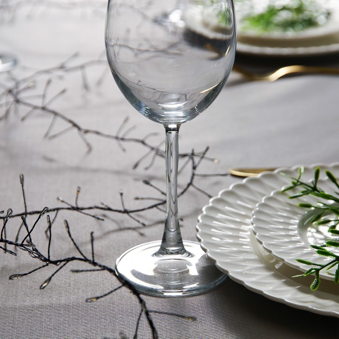 НИТЬ уличная, мишура роса, Д:2 м, Н.Т. LED-200-4.5В, контр. 8 р., СИНИЙ