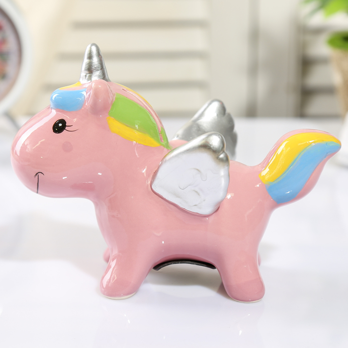 Копилка керамика "Единорог с крыльями" 12,5х16х9,8 см