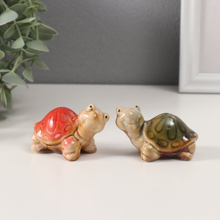 Сувенир керамика &quot;Черепашка&quot; МИКС 4,5х6,5х3 см