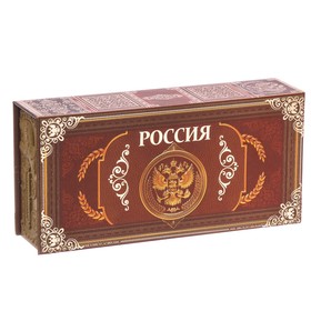 Шкатулка в картонной обложке 'Россия' Ош