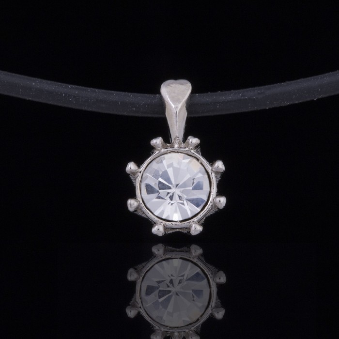 Кулон "Гута", цвет белый в серебре