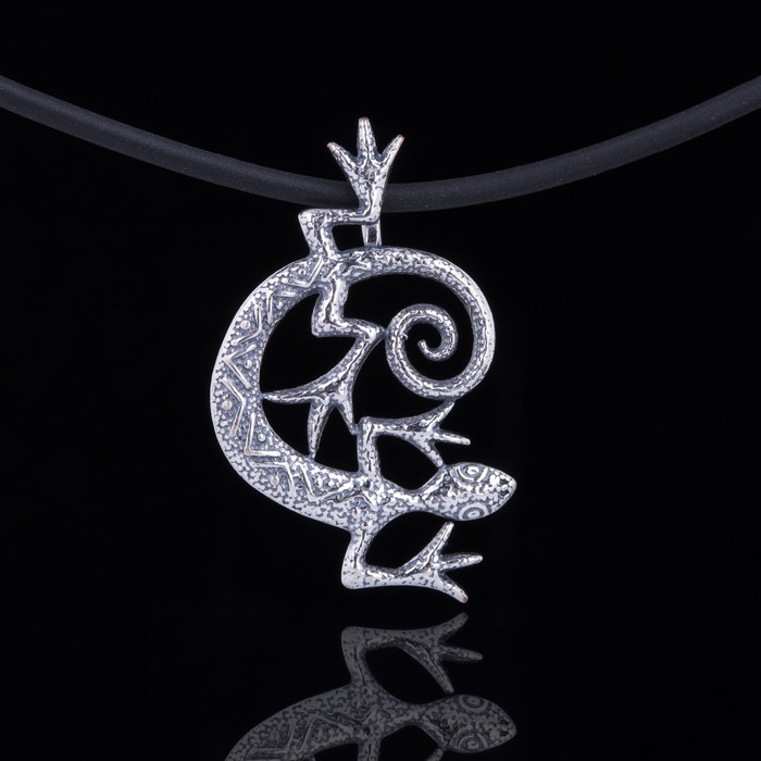 Кулон "Гриня", цвет чернёное серебро