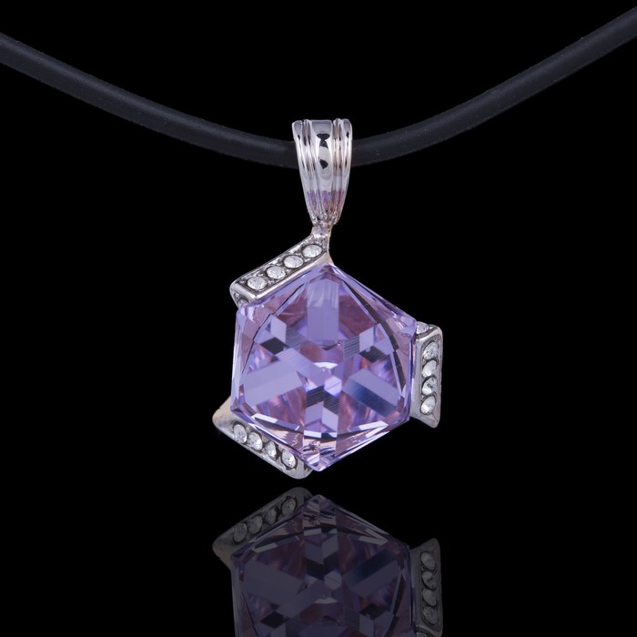 Кулон "Памир", цвет фиолетовый в золоте