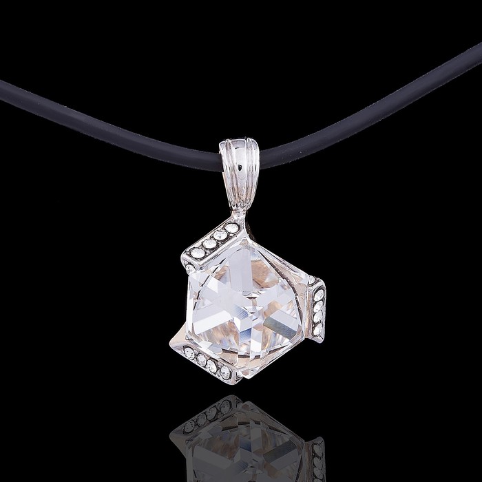 Кулон "Памир", цвет белый в золоте