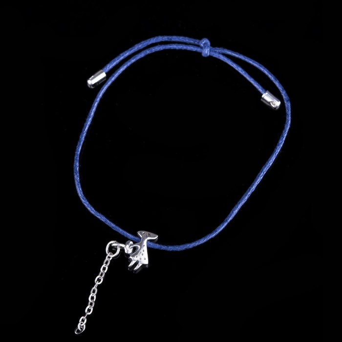 Браслет "Линга", цвет чернёное серебро