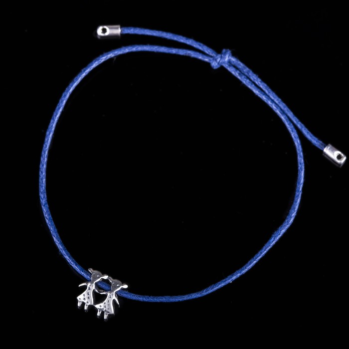 Браслет "Дусис", цвет чернёное серебро