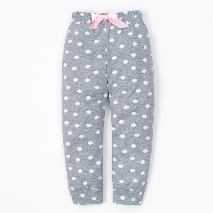 Пижама (брюки и джемпер) "Барашек", меланж, р-р 30 (98-104 см) 3-4 г, 95% хл, 5% эл