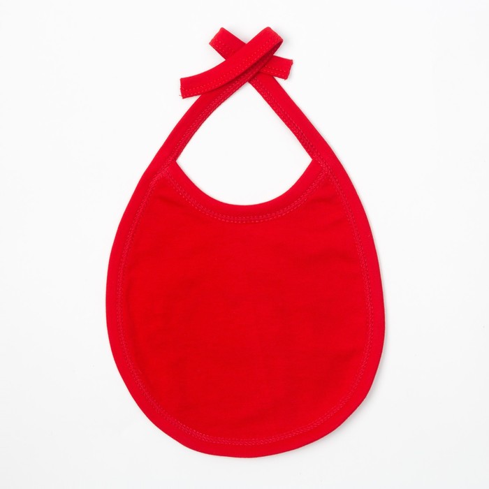 Слюнявчик "Новогодний пингвинчик", 100% хл., интерлок