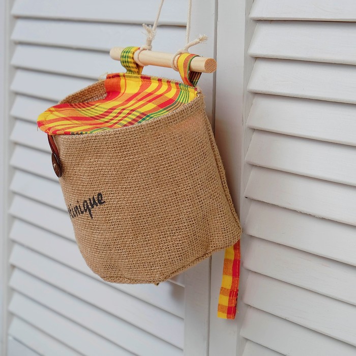 Мешочек для туалетной бумаги, без хлястика, хлопок, 8х20х21 см