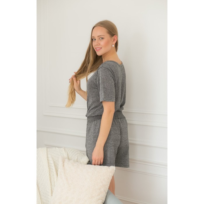 Костюм домашний (футболка, шорты) р. 42-44, Графит