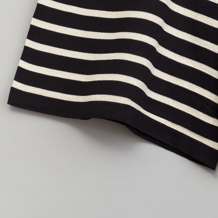 Костюм домашний (футболка, шорты) р. 42-44, Черно-белая полоска