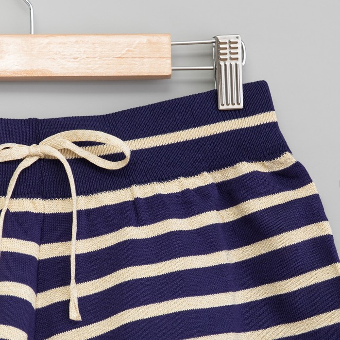 Костюм домашний (футболка, шорты) р. 42-44, Синяя полоска