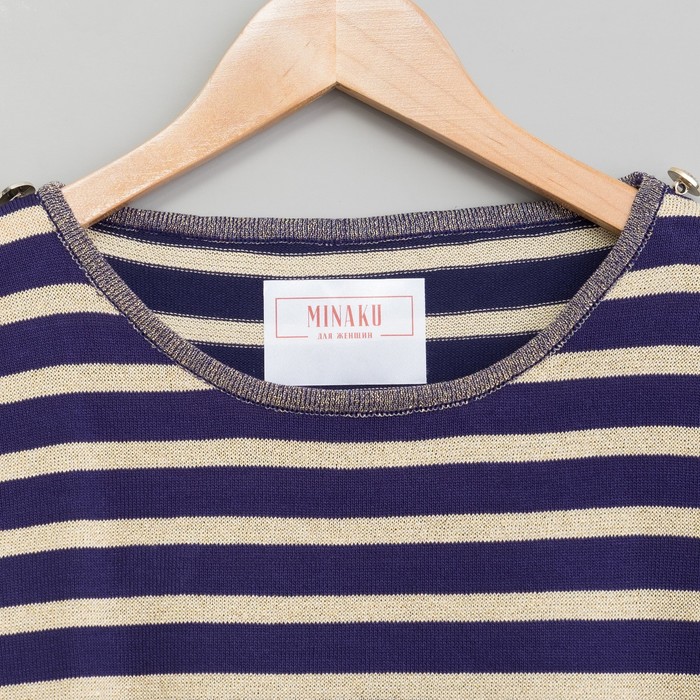 Костюм домашний (футболка, шорты) р. 42-44, Синяя полоска