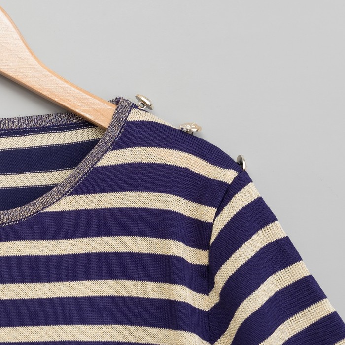 Костюм домашний (футболка, шорты) р. 42-44, Синяя полоска