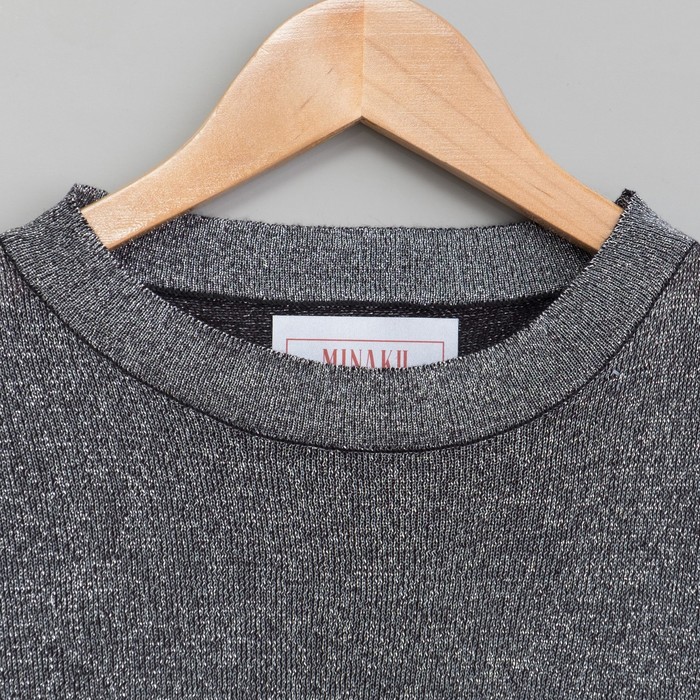 Костюм домашний с вышивкой (футболка, шорты) р. 42-44, Графит