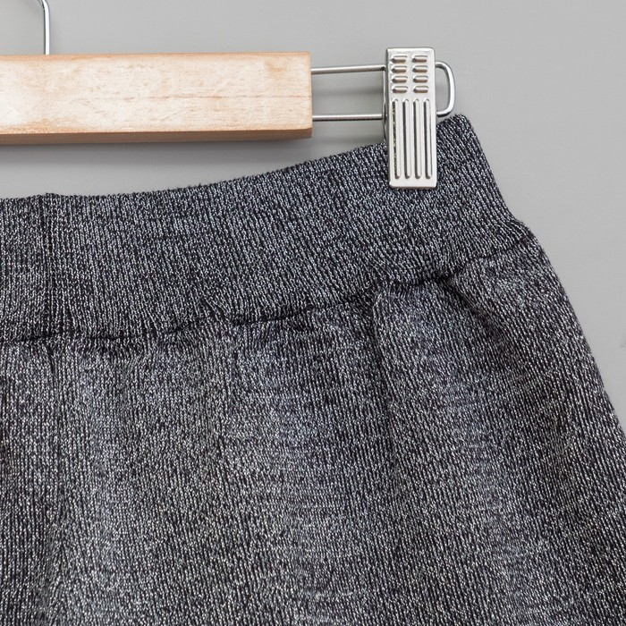 Костюм домашний с вышивкой (футболка, шорты) р. 42-44, Графит