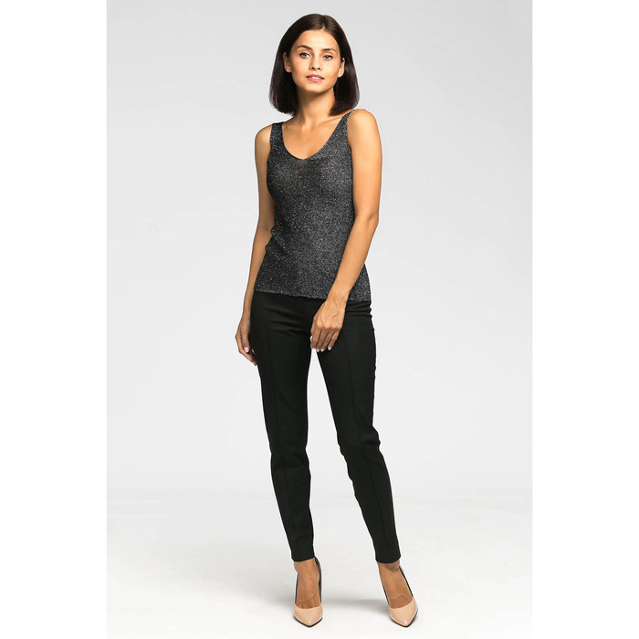 Топ женский, с люрексом, р.42-44, цв.чёрный