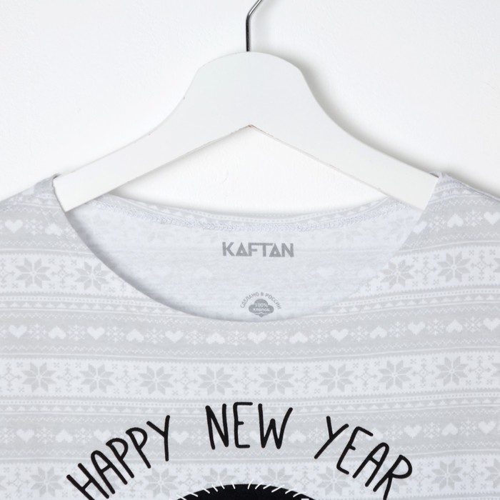 Футболка женская KAFTAN "Скандинавия" сер., р-р 44-46, 100% хл