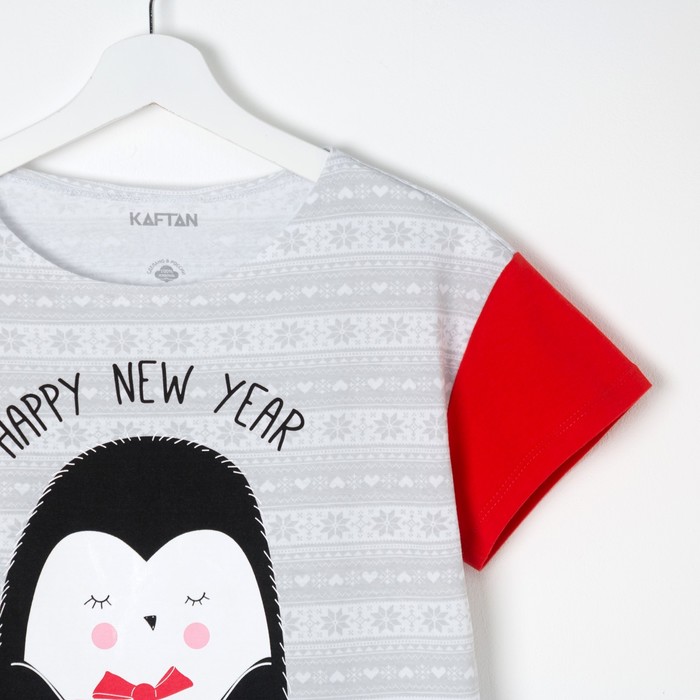 Футболка женская KAFTAN "Скандинавия" сер., р-р 48-50, 100% хл