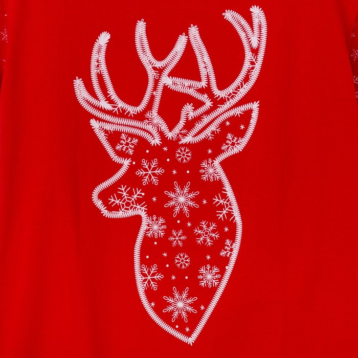 Футболка женская KAFTAN "Snow" красн., р-р 44-46, 100% хл