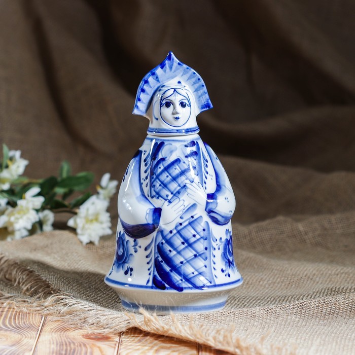 Штоф "Матрена", 0,75 л, гжель, фарфор