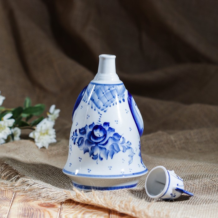 Штоф "Матрена", 0,75 л, гжель, фарфор