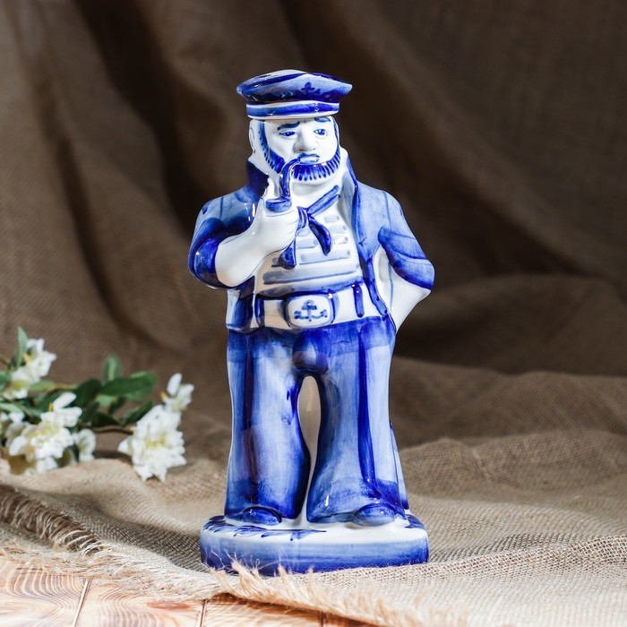 Штоф "Боцман", 0,75 л, гжель, фарфор