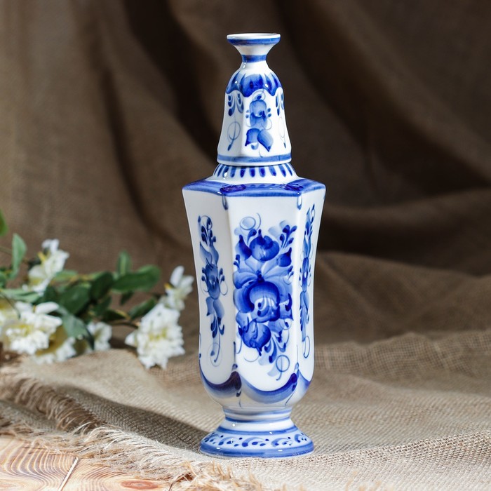 Штоф "Тюльпан", 0,75, гжель, фарфор