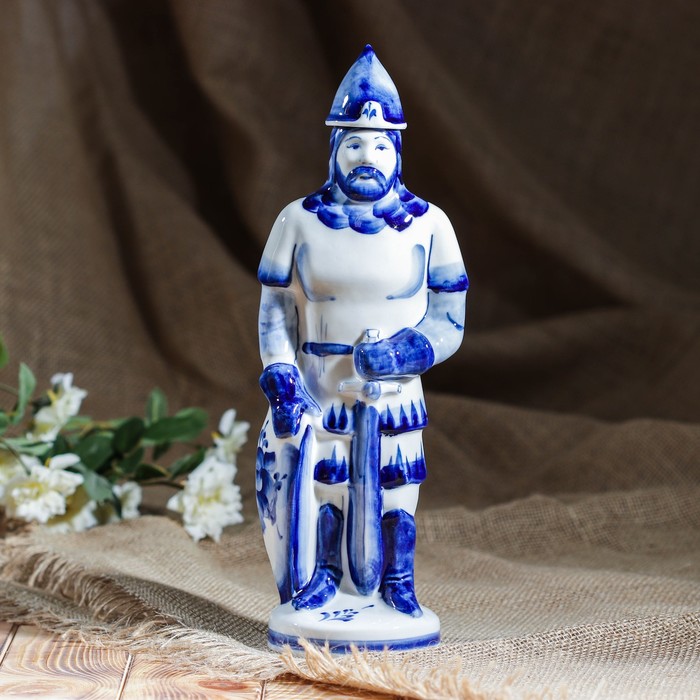 Штоф "Воин", 0,5, гжель, фарфор