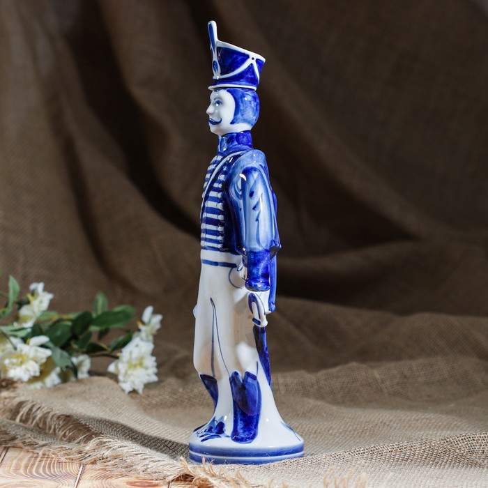 Штоф "Гусар", 0,5 л, гжель, фарфор