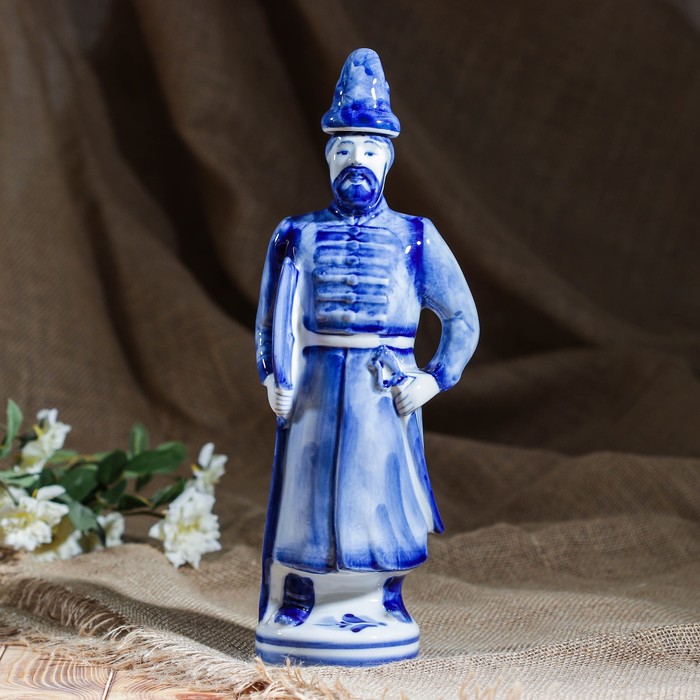 Штоф "Стрелец", 0,7 л, гжель, фарфор