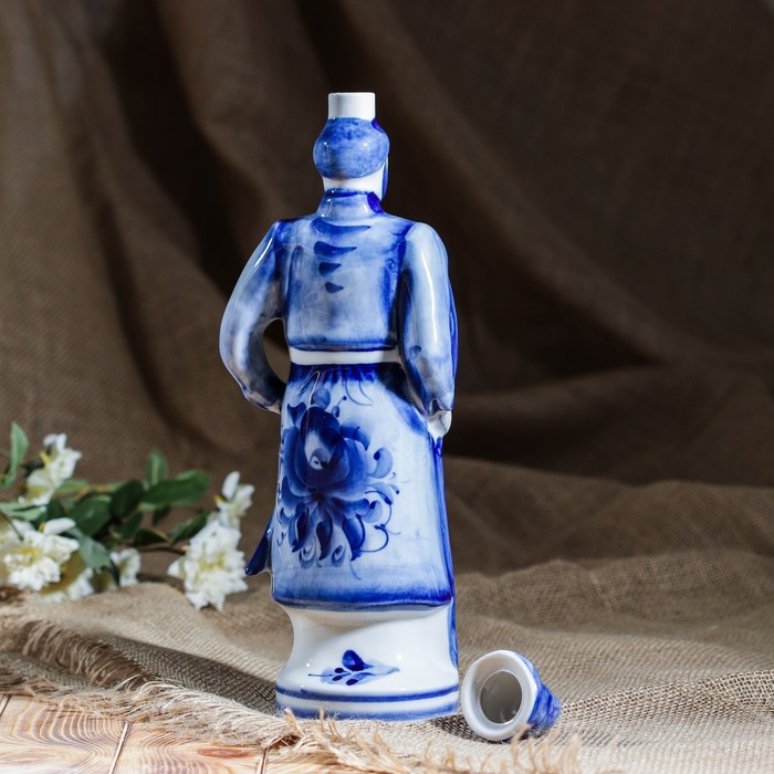 Штоф "Стрелец", 0,7 л, гжель, фарфор