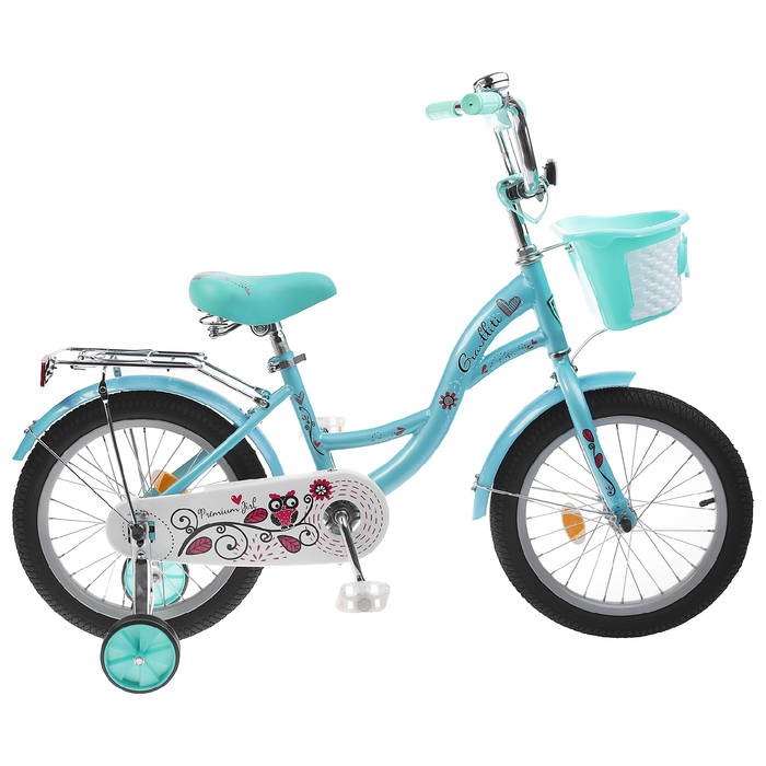 Велосипед 16" Graffiti Premium Girl RUS, цвет бирюзовый
