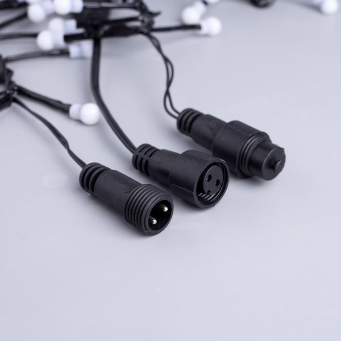 НИТЬ уличная, УМС, Мишура шарики Д:4 м. Н.Т. LED-400-31V 8 режимов, ФИОЛЕТ