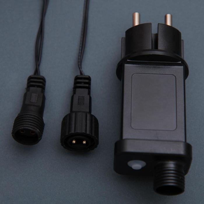 НИТЬ уличная, УМС, Мишура шарики Д:4 м. Н.Т. LED-400-31V 8 режимов, БЕЛЫЙ-Т/БЕЛЫЙ