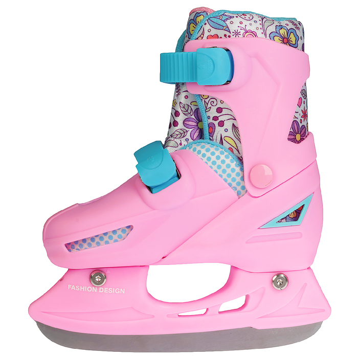 Коньки ледовые для фитнеса 223E с роликовой платформой, PVC колеса, размер 31-34