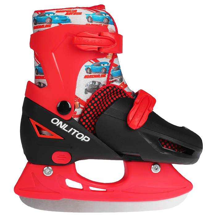 Коньки ледовые для фитнеса 223F с роликовой платформой, PVC колеса, размер 31-34