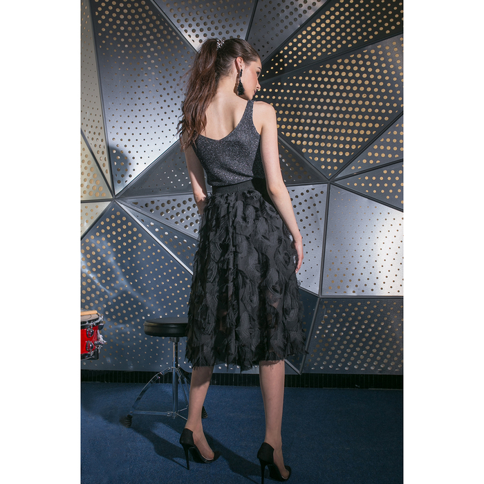 Юбка павлиний глаз, р.42-44, цв.чёрный