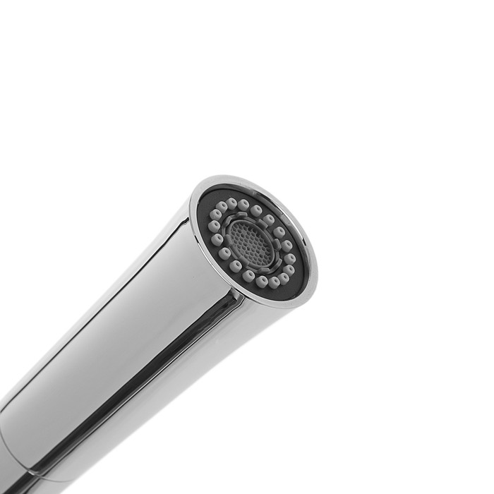 Cмеситель для кухни Accoona A4890N-1, однорычажный, латунь, красный/хром