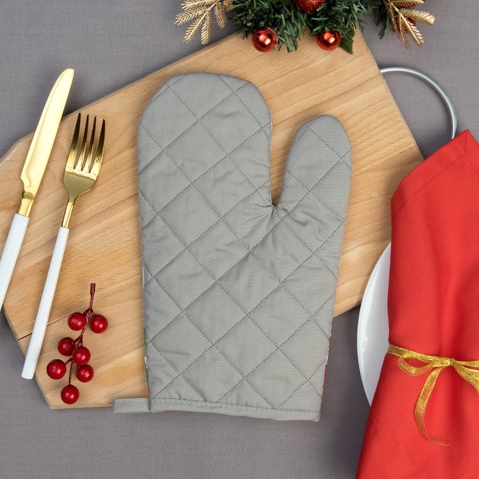 Варежка-прихватка "Доляна" Два поросенка 20х27см, 35% х/л, 65% п/э, ватин 250г/м2