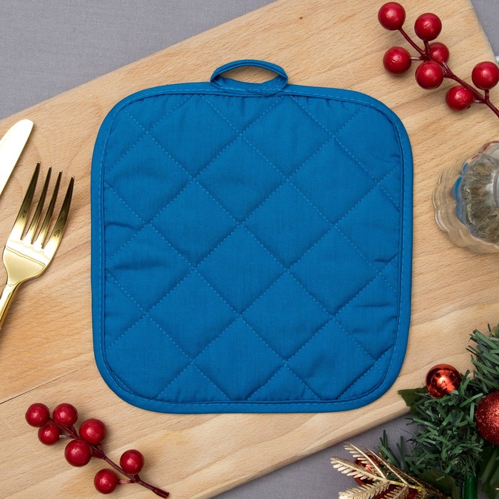 Прихватка "Доляна" Счастливого года 17х17см,35% х/л,65% п/э,ватин 250г/м2