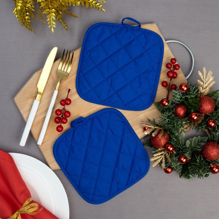 Кух. набор "Поросенок" прихватки 17*17см-2шт,35% хл,65%п/э,ватин 250г/м2